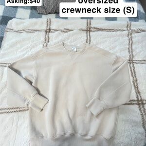 Aerie offline Beige Oversized Crewneck Sweatshirt